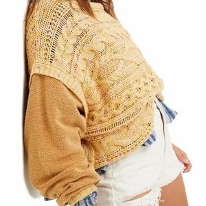Free People Honeycomb oversized sweater
